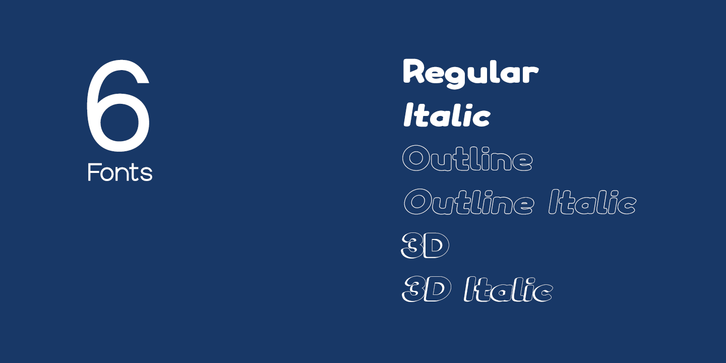 Пример шрифта Boltz 3D Italic